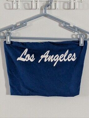 Better Be Blue Graphic Tube Top Lg